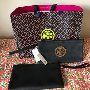 Tory Burch Charlie Clutch Nubuck